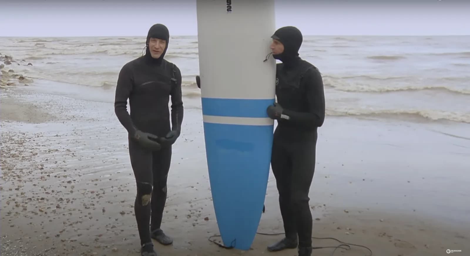 Surfing Lake Michigan